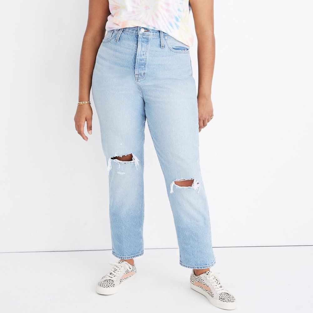 Madewell Classic Straight Leg Distressed 31 T